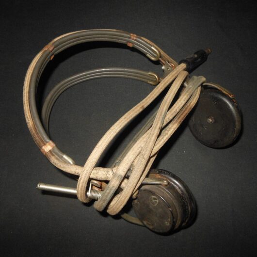 WW II US Army Air Force Navy - TELEPHONICS RADIO HEADSET / EARHONES - NICE!