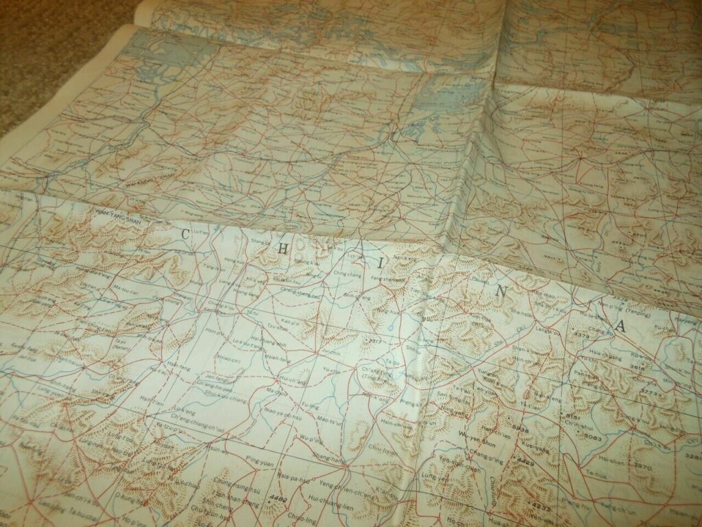 WW II US Army Navy – PILOT ESCAPE & EVASION MAP – SOUTHEAST CHINA ...