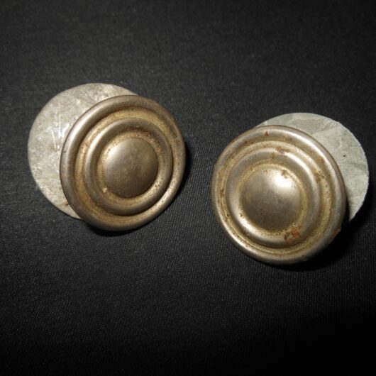 WW1 Imperial Prussian Army - PICKELHAUBE HELMET CHIN STRAP SIDE POST SET #3