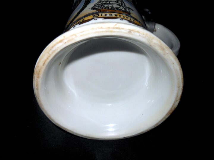 WW1 Imperial Prussian Army - REGIMENTAL STEIN - 1. MARINE LUFTSCHIFFER - NICE! - Image 11