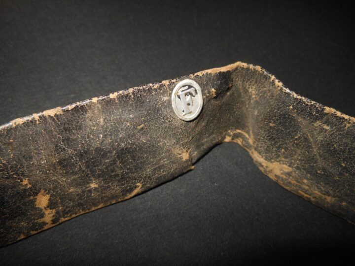 WW1 Imperial Prussian Schirmmütze / Tellermutze - LEATHER SWEATBAND - VERY NICE! - Image 3