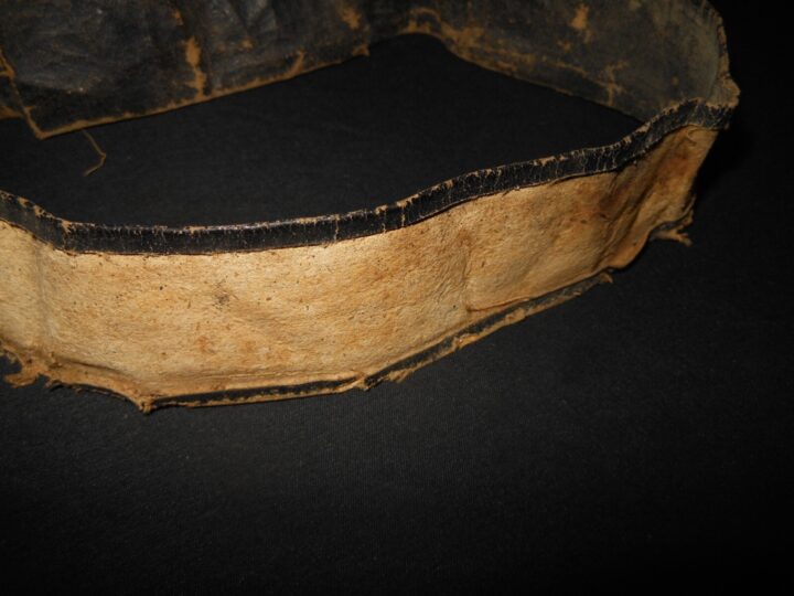 WW1 Imperial Prussian Schirmmütze / Tellermutze - LEATHER SWEATBAND - VERY NICE! - Image 4