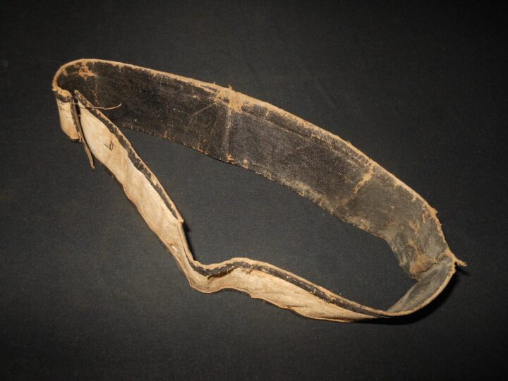 WW1 Imperial Prussian Schirmmütze / Tellermutze - LEATHER SWEATBAND - VERY NICE! - Image 5