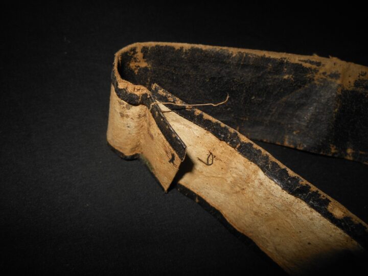 WW1 Imperial Prussian Schirmmütze / Tellermutze - LEATHER SWEATBAND - VERY NICE! - Image 6