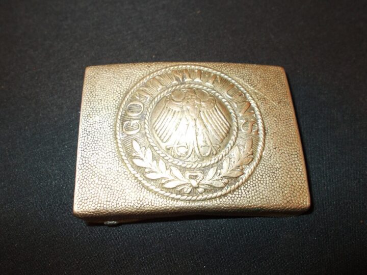 WW1 / WW2 German Army Heer - EM/NCO WEIMAR INTERWAR BELT BUCKLE - SUPERB! - Image 3