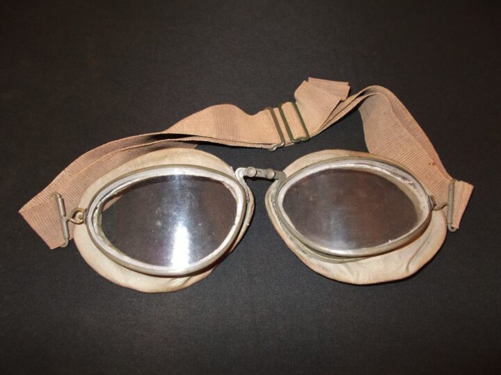 WW2 German Luftwaffe - AUER / WAGENER MODEL 306 PILOT GOGGLES - EARLY - NICE! - Image 3