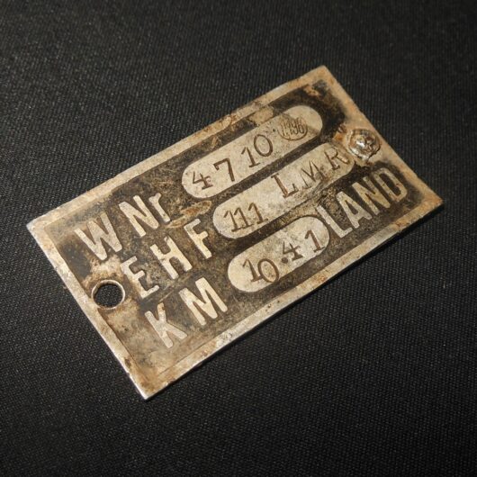 WW2 German Luftwaffe Aircraft - MAIN IDENTIFICATION PLATE - He111 H-6 - NICE!