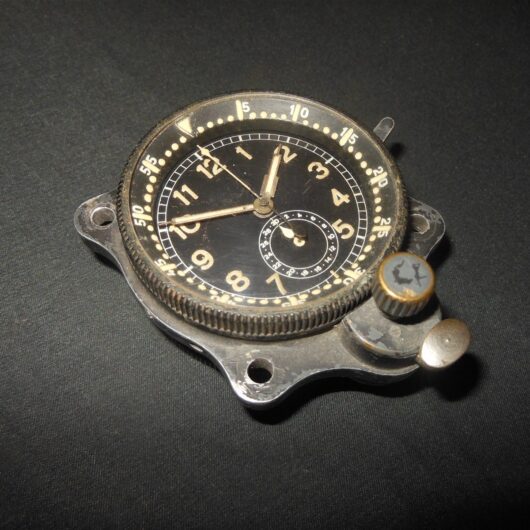 WW2 German Luftwaffe Borduhr - JUNGHANS COCKPIT CLOCK - 2nd MODEL - Ar96 - RARE!