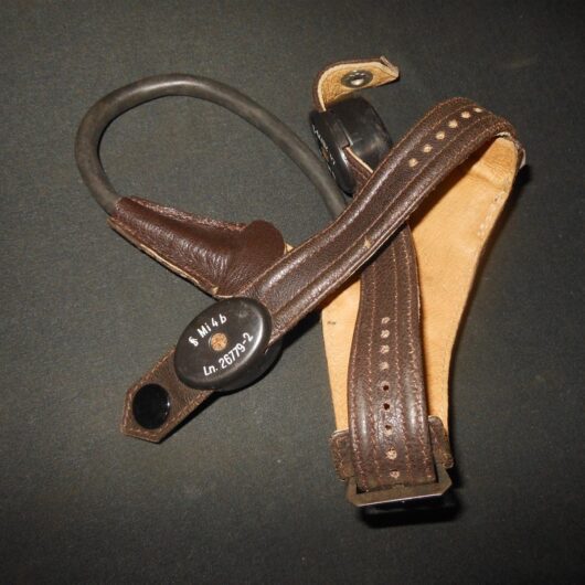 WW2 German Luftwaffe - FLIGHT HELMET THROAT MIC - Me109 Fw190 - NOS!
