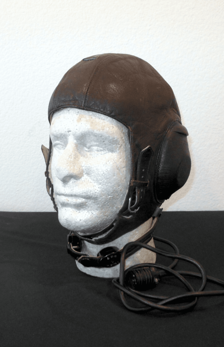 WW2 German Luftwaffe LKpW101 Fliegerkopfhaube - WINTER FLIGHT HELMET - EXCELLENT