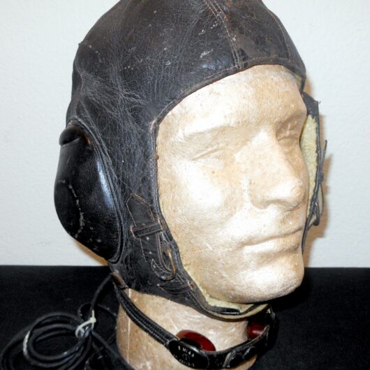 WW2 German Luftwaffe LKpW101 Fliegerkopfhaube - WINTER FLIGHT HELMET - LARGE!