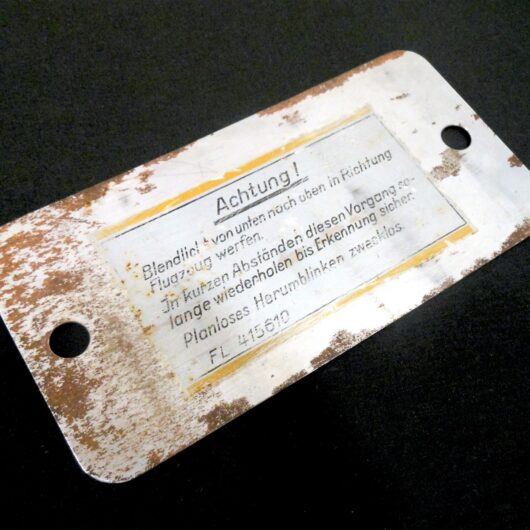 WW2 German Luftwaffe Seenotdienst Blendspiegel - SURVIVAL SIGNAL MIRROR - RARE!