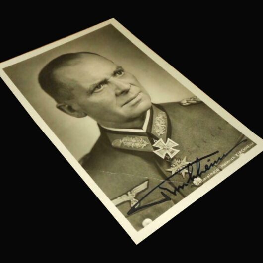 WW2 German Wehrmacht Autograph - GENERAL HEINRICH KIRCHHEIM - WARTIME SIGNATURE