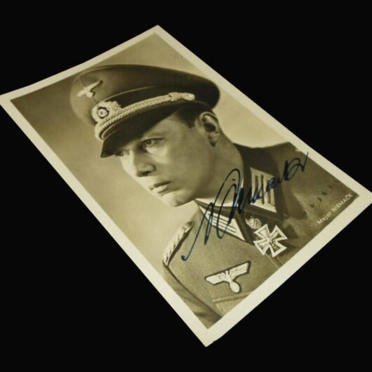 WW2 German Wehrmacht Autograph - GENERALMAJOR HORST NIEMACK - WARTIME SIGNED