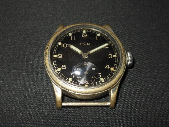 WW2 German Wehrmacht Dienstuhr - ARMY PERSONAL SERVICE WATCH - RECTA - NICE! - Image 3