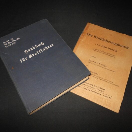 WW2 German Wehrmacht  Kraftfahrer - MOTOR VEHICLE & ENGINE HANDBOOK SET - NICE!
