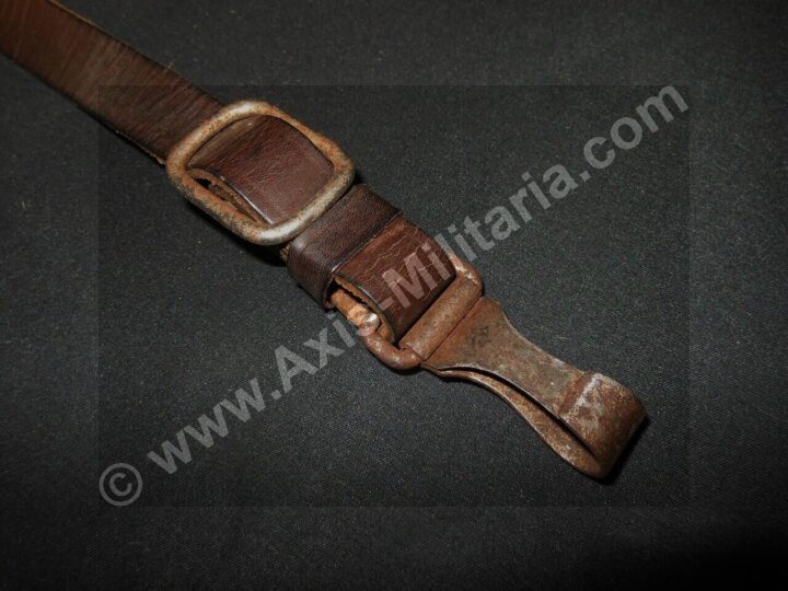 WW2 German Wehrmacht Hitler Youth Schulterreimen - LEATHER CROSS STRAP - NICE! - Image 4