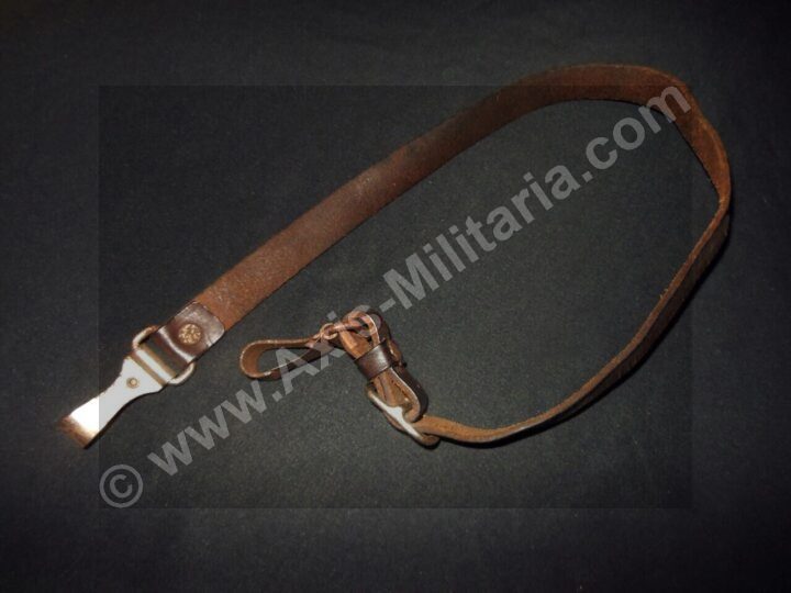 WW2 German Wehrmacht Hitler Youth Schulterreimen - LEATHER CROSS STRAP - NICE! - Image 5