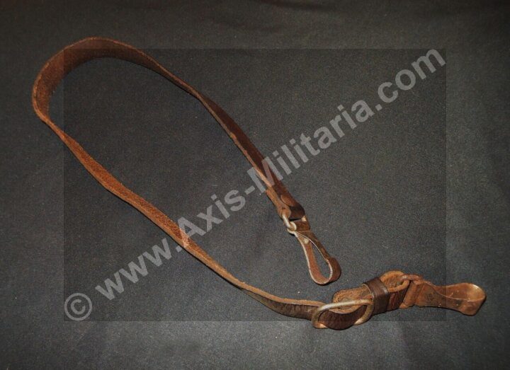 WW2 German Wehrmacht Hitler Youth Schulterreimen - LEATHER CROSS STRAP - NICE!