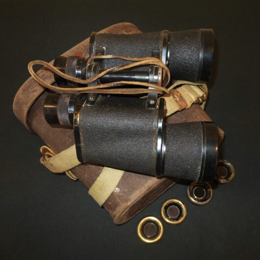 WW2 Imperial Japanese Navy - 7x50 FIELD BINOCULARS + CASE & SUN FILTERS - NICE!