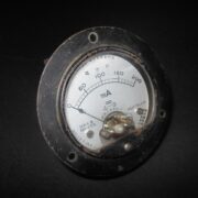 WW2 Imperial Japanese Navy - ELECTRICAL AMMETER / CAPACITOR - RADIOS & SUBMARINE