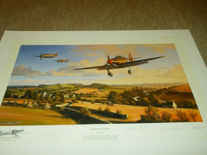 WW2 RAF Hawker Hurricane - " HURRICANE HEROES " - Nicolas Trudgian - PRINT - Image 3