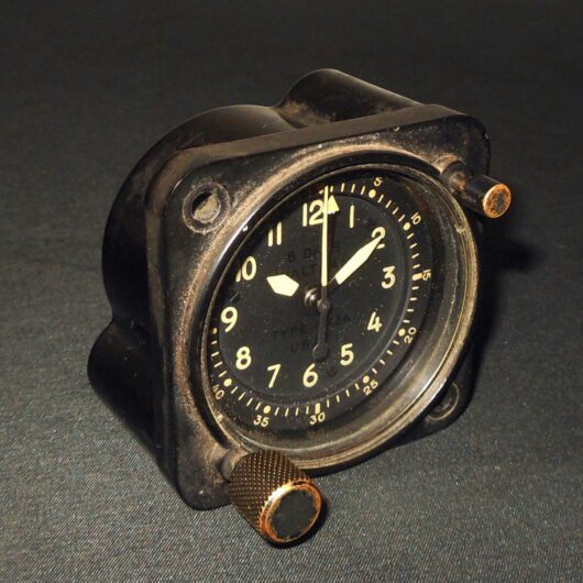 WW2 US Army Aircraft A-13 - WALTGHAM COCKPIT CLOCK - P-40 P-51 - NICE!