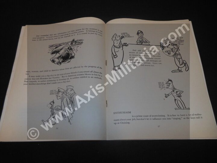 WW2 US Navy Training Handbook - SECURITY SENSE - PBY Gunner Veteran Estate - Image 7