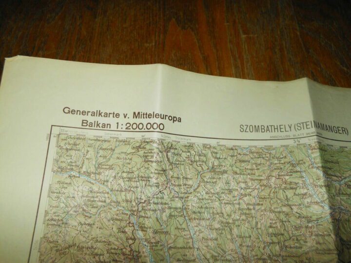 WW II German Army 1:200000 Landekarte - NAVIGATIONAL MAP - HUNGARY - VERY NICE! - Image 4