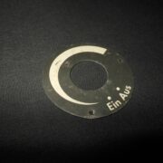 WW II German LW WH KM FuG Funkgerat - RADIO DATA PLATE #3 - TORN KWE PANZER