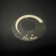 WW II German LW WH KM FuG Funkgerat - RADIO DATA PLATE #3 - TORN KWE PANZER - Image 3