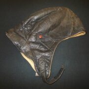 WW1 German Fliegertruppe Fliegerkopfhaube - PILOT LEATHER FLIGHT CAP - NICE! - Image 11