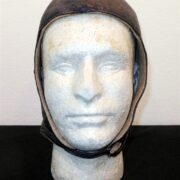 WW1 German Fliegertruppe Fliegerkopfhaube - PILOT LEATHER FLIGHT CAP - NICE! - Image 4