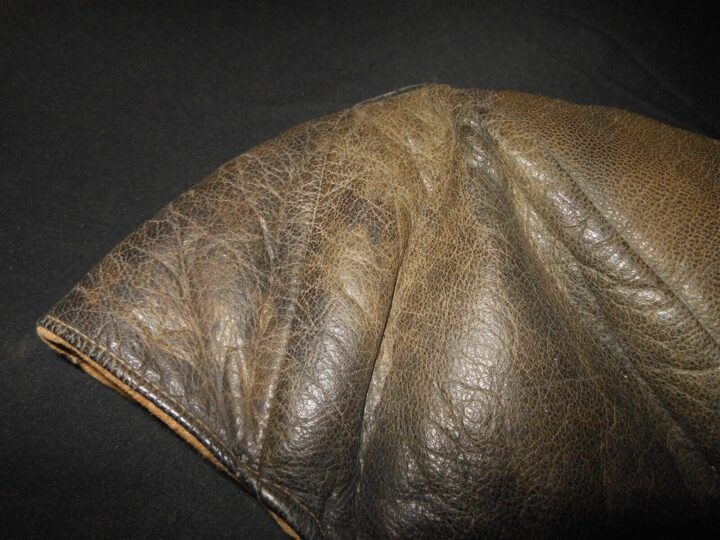 WW1 German Fliegertruppe Fliegerkopfhaube - PILOT LEATHER FLIGHT CAP - NICE! - Image 10