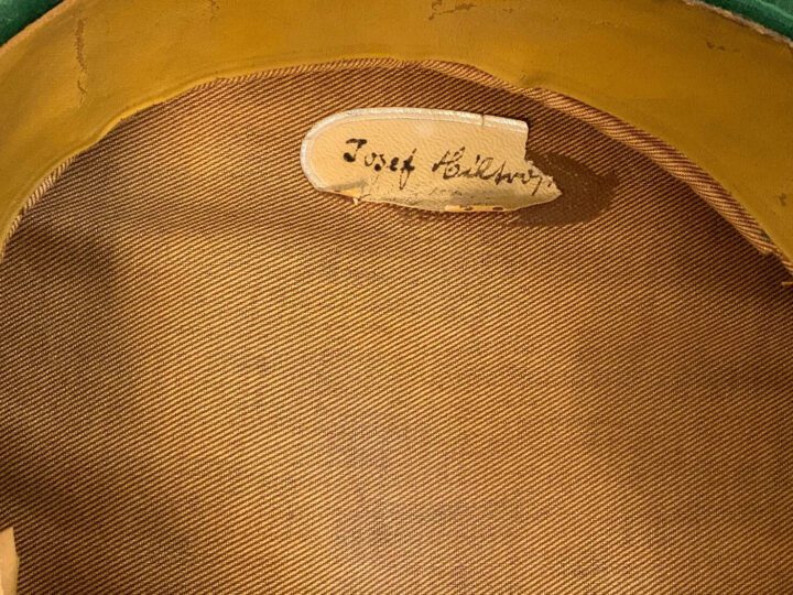 WW1 Imperial Prussian Saxony Jäger Schirmmütze - OFFICER VISOR CAP - NAMED! - Image 9