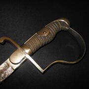 WW1 Prussian - ARTILLERY OFFICER SWORD - TRIPLE ETCHED BLADE - UNIT ID - RARE! - Image 4