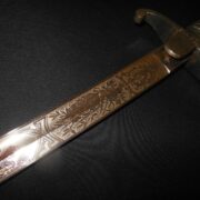 WW1 Prussian - ARTILLERY OFFICER SWORD - TRIPLE ETCHED BLADE - UNIT ID - RARE! - Image 5