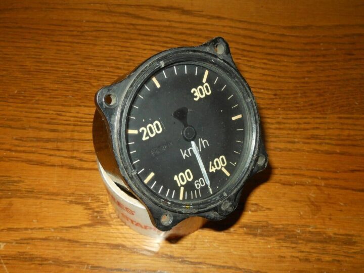 WW2 German Luftwaffe Aircraft Fahrtmesser - AIRSPEED INDICATOR - Ju52 Fi156