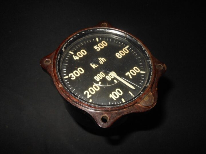 WW2 German Luftwaffe Fahrtmesser - AIRSPEED INDICATOR - Fw190 Me109 - VERY NICE!