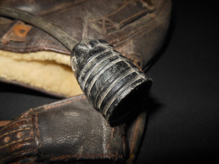 WW2 German Luftwaffe LKpW101 Fliegerkopfhaube - WINTER FLIGHT HELMET - NICE! - Image 12