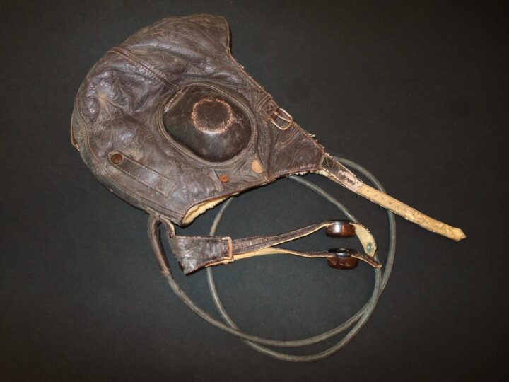 WW2 German Luftwaffe LKpW101 Fliegerkopfhaube - WINTER FLIGHT HELMET - NICE! - Image 5