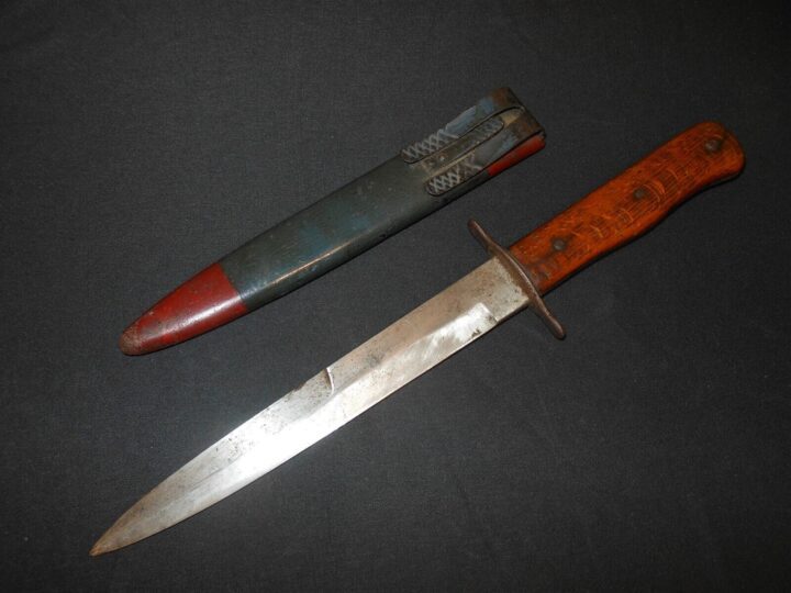 WW2 German Luftwaffe Nahkampfmesser - COMBAT TRENCH KNIFE / DAGGER - "5" - NICE! - Image 3