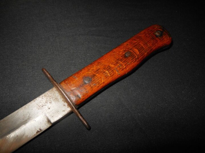 WW2 German Luftwaffe Nahkampfmesser - COMBAT TRENCH KNIFE / DAGGER - "5" - NICE! - Image 6