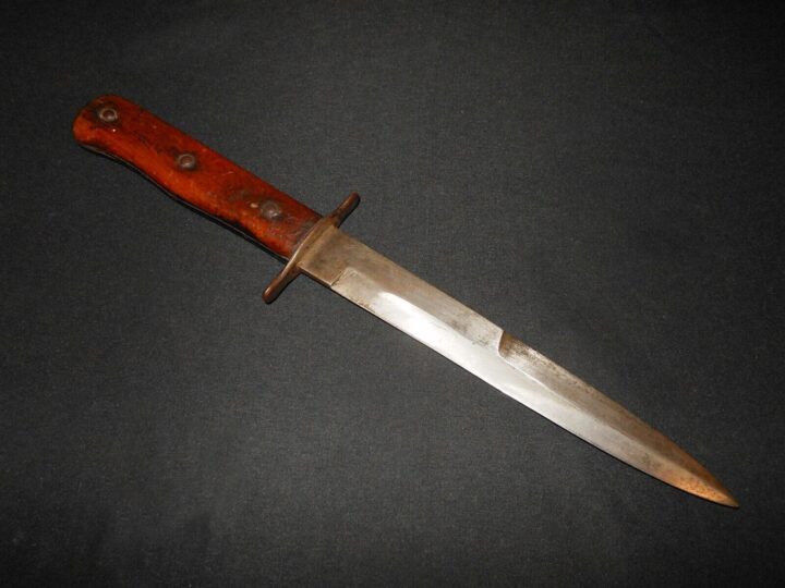 WW2 German Luftwaffe Nahkampfmesser - COMBAT TRENCH KNIFE / DAGGER - "5" - NICE! - Image 8