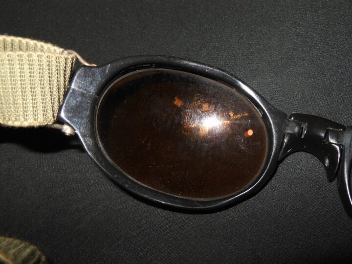 WW2 German Luftwaffe Nitsche u. Gunther - SPLINTER-PROOF PILOT GOGGLES - NICE! - Image 11