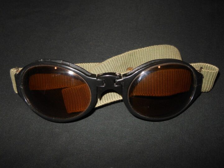 WW2 German Luftwaffe Nitsche u. Gunther - SPLINTER-PROOF PILOT GOGGLES - NICE! - Image 3