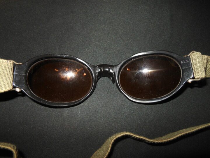 WW2 German Luftwaffe Nitsche u. Gunther - SPLINTER-PROOF PILOT GOGGLES - NICE! - Image 9