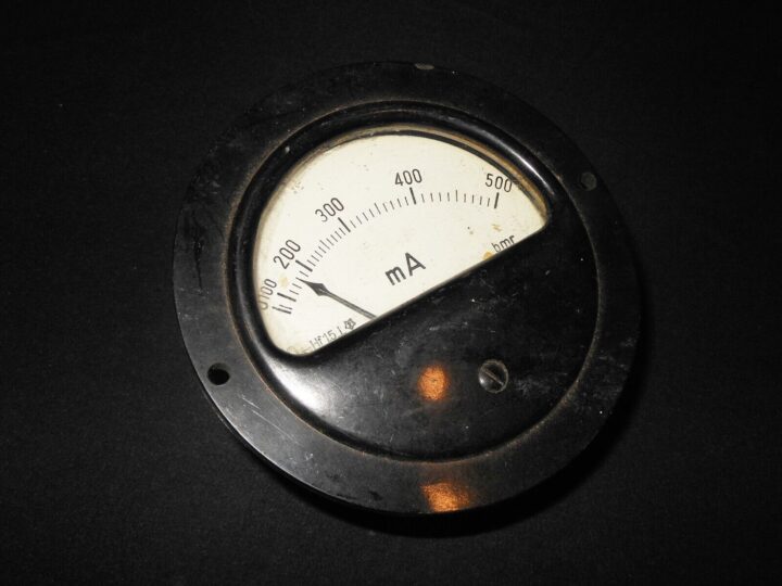 WW2 German Wehrmacht - ELECTRICAL AMMETER - RADIO EQUIPMENT - RARE!