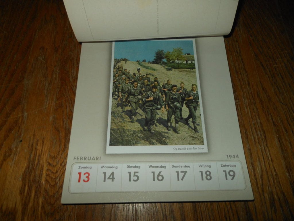 WW2 German Wehrmacht / Heer "DE WEHRMACHT" 1944 Wall Calendar Dutch