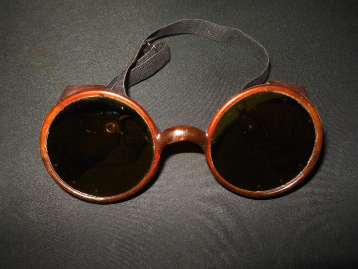 WW2 German Wehrmacht Schutzbrille - MG34/42 GUNNER SUNGLASSES / GOGGLES - RARE! - Image 4